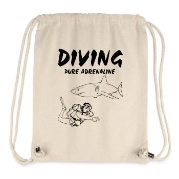 Diving - Diving - Diving - Shark - Stanley/Stella Recycled Gym Bag - natural - Front