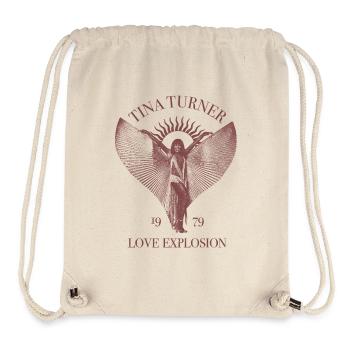 Tina Turner 1979 Love Explosion - Sac à cordon recyclé Stanley/Stella - blanc naturel - Devant