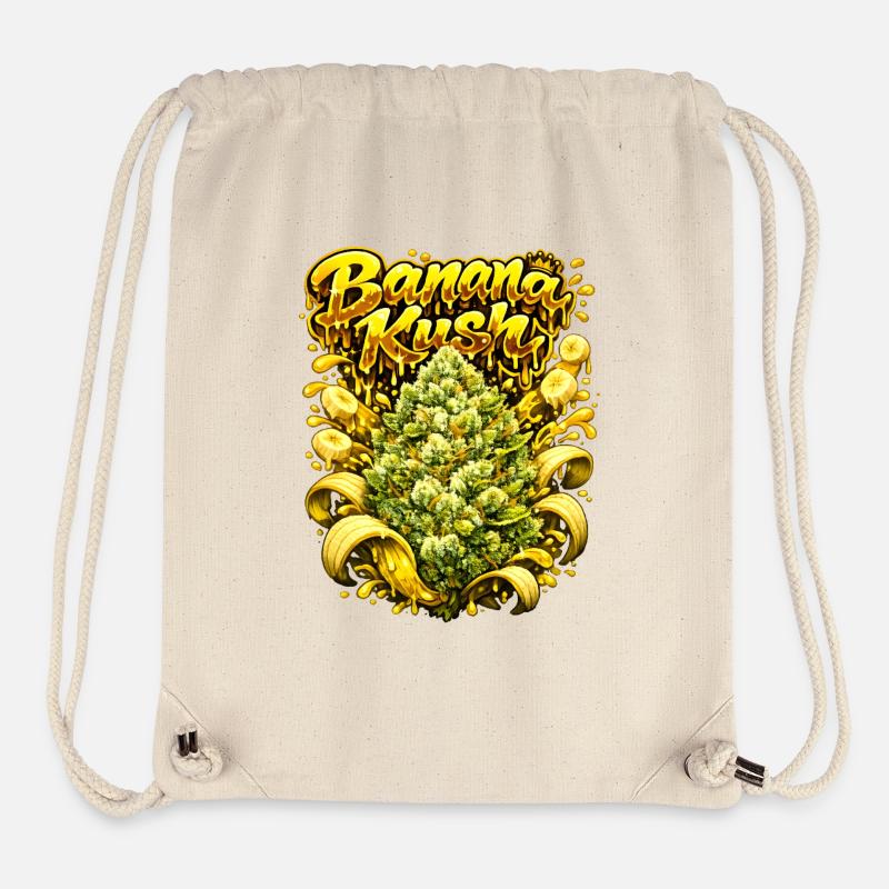 Banana Kush Graffiti-Kunstdruck - Stanley/Stella recycelter Gym Bag - Naturweiß