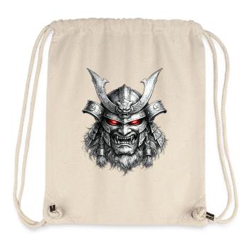 Guerrier masque de samouraï Art démoniaque japonais - Sac à cordon recyclé Stanley/Stella - blanc naturel - Devant