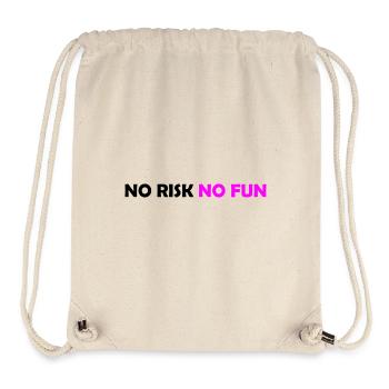 No Risk No Fun - Stanley/Stella Recycled Gym Bag - natural - Front