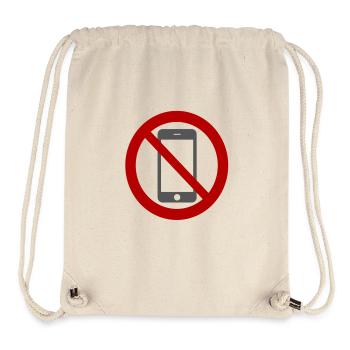 Mobile phone prohibited. - Stanley/Stella Recycled Gym Bag - natural - Front