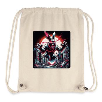 Beware of the Bunny Hasendesaster Desaster - Stanley/Stella recycelter Gym Bag - Naturweiß - Vorne