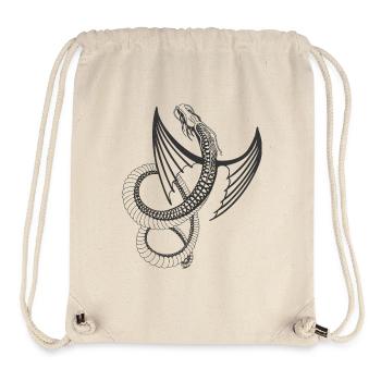 Fliegender Drache - Stanley/Stella recycelter Gym Bag - Naturweiß - Vorne