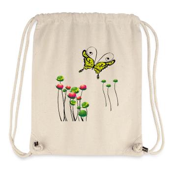 Printemps papillon - Sac à cordon recyclé Stanley/Stella - blanc naturel - Devant