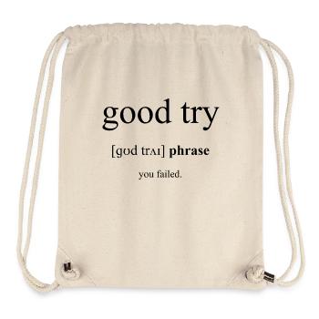 Good try | netter Versuch Definition Dictionary - Stanley/Stella recycelter Gym Bag - Naturweiß - Vorne