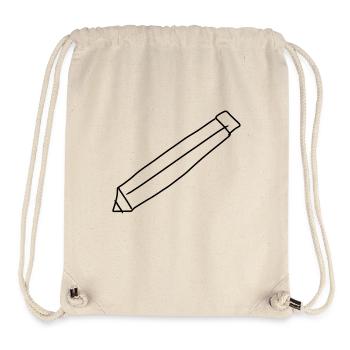 Stift Symbol zeichnen - Stanley/Stella recycelter Gym Bag - Naturweiß - Vorne