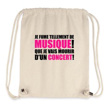 je fume tellement de musique! - Stanley/Stella Recycled Gym Bag - natural - Front