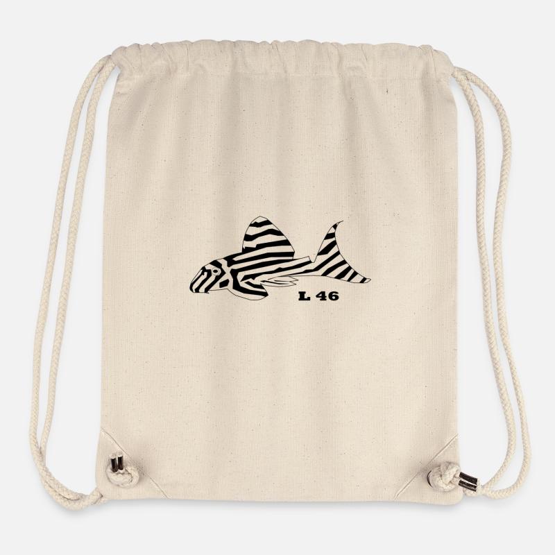 Logo L46 - Sac à cordon recyclé Stanley/Stella - blanc naturel