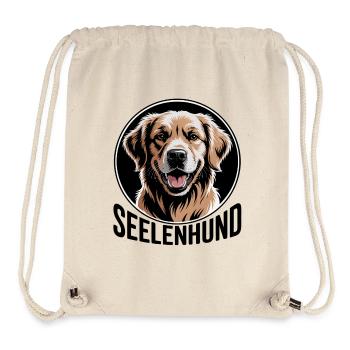Labrador Retriever Labbi mein Seelenhund - Stanley/Stella recycelter Gym Bag - Naturweiß - Vorne
