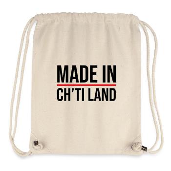 Made in Ch'ti land - Sac à cordon recyclé Stanley/Stella - blanc naturel - Devant