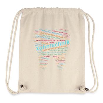 Dental Technology Bullshit Wordcloud colorful - Stanley/Stella Recycled Gym Bag - natural - Front