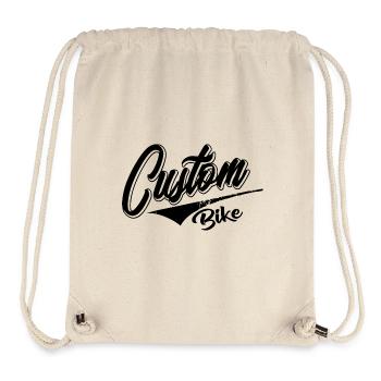 custom bike biker tour rock bobber tuner tuning - Stanley/Stella Recycled Gym Bag - natural - Front