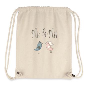 mr_mrs - Stanley/Stella recycelter Gym Bag - Naturweiß - Vorne