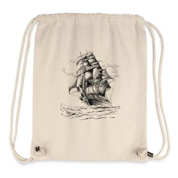 sailing ship - Stanley/Stella Recycled Gym Bag - natural - Front