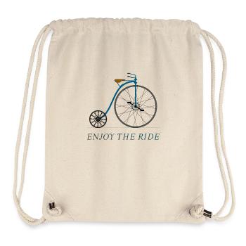 Bicycle antique vintage hochrad enjoyment wheel bikers large - Stanley/Stella Recycled Gym Bag - natural - Front