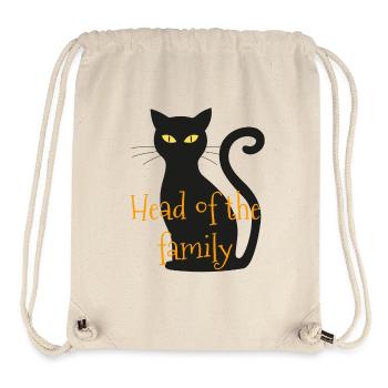 Head of the family cat - Stanley/Stella Recycled Gym Bag - natural - Front