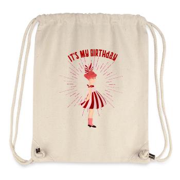 doll birthday birthday girl cute pink cute cute - Stanley/Stella Recycled Gym Bag - natural - Front