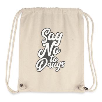 Anti Drogen - Sag nein zu Drogen - Stanley/Stella recycelter Gym Bag - Naturweiß - Vorne