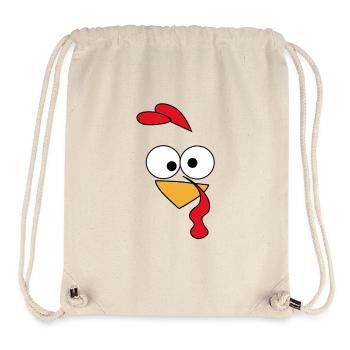 Face Turkey Comic Eyes Chicken Face Humor lol - Stanley/Stella Recycled Gym Bag - natural - Front