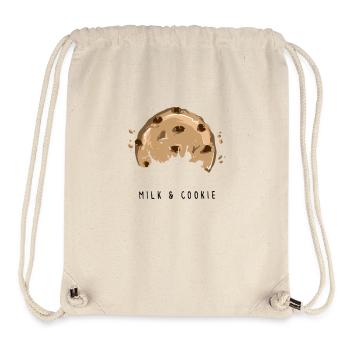 LAIT ET COOKIE - Design Mignon - Sac à cordon recyclé Stanley/Stella - blanc naturel - Devant