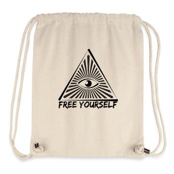 Anti Illuminati Verschwörung Freimaurer NWO - Stanley/Stella recycelter Gym Bag - Naturweiß - Vorne