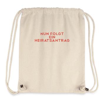 Kreativer Heiratsantrag - Stanley/Stella recycelter Gym Bag - Naturweiß - Vorne