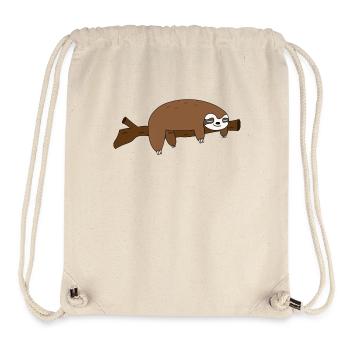 Sloth - Faultier - Ast - Geschenk - Gemütlich - Stanley/Stella recycelter Gym Bag - Naturweiß - Vorne