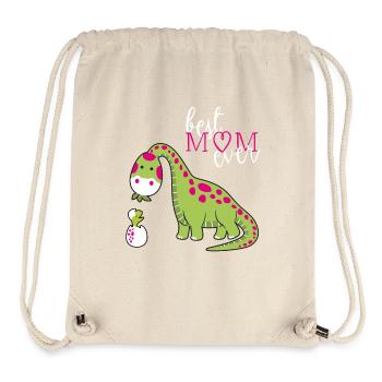 Dino Mother's Day T-Shirt Mother's Day Tee - Stanley/Stella Recycled Gym Bag - natural - Front