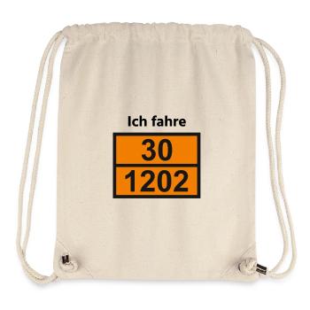Ich fahre Diesel - Gefahrgut Geschenk - Stanley/Stella recycelter Gym Bag - Naturweiß - Vorne