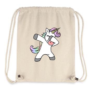 Dab Dance Dabbing Licorne Danse Licorne - Sac à cordon recyclé Stanley/Stella - blanc naturel - Devant
