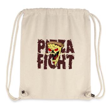 Pizza Fight - Sac à cordon recyclé Stanley/Stella - blanc naturel - Devant