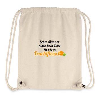 Obst Früchte Geschenkidee Früchte Funsprüche Obst - Stanley/Stella recycelter Gym Bag - Naturweiß - Vorne