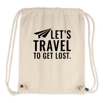 Let s get travel to get lost - Stanley/Stella Recycled Gym Bag - natural - Front