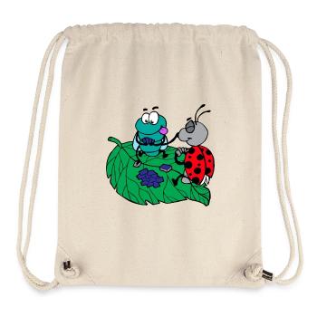 funny animals plants fruit vegetables children's motifs - Stanley/Stella Recycled Gym Bag - natural - Front