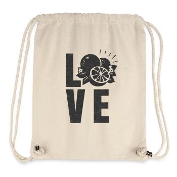 Love Fruits - Stanley/Stella recycelter Gym Bag - Naturweiß - Vorne