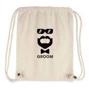 Bachelor party groom - Stanley/Stella Recycled Gym Bag - natural - Front