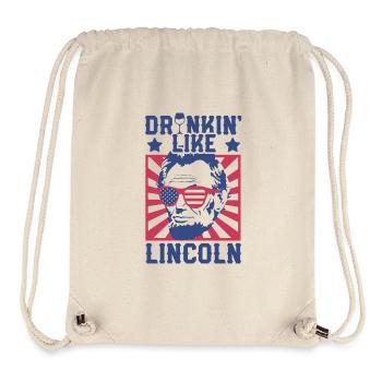 Drinking Like Lincoln Independence Day - Stanley/Stella Recycled Gym Bag - natural - Front