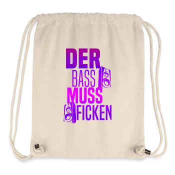 Der Bass muss ficken, Boxen, - Stanley/Stella recycelter Gym Bag - Naturweiß - Vorne