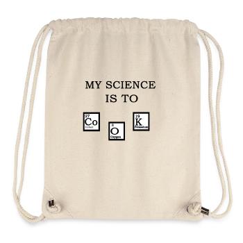 science cook - Sac à cordon recyclé Stanley/Stella - blanc naturel - Devant