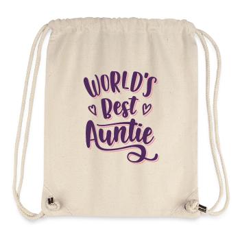 Best Aunt Ever - For the dearest aunt in the world - Stanley/Stella Recycled Gym Bag - natural - Front