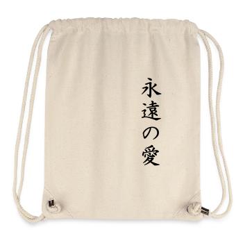 Chinesische Schriftzeichen für unsterbliche Liebe - Stanley/Stella recycelter Gym Bag - Naturweiß - Vorne