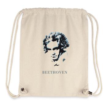 beethoven excentrique genie musique sourd compositeur f - Sac à cordon recyclé Stanley/Stella - blanc naturel - Devant