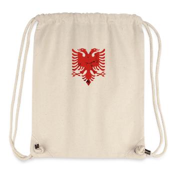 Albanian Eagle "Albanian Flag" - Stanley/Stella Recycled Gym Bag - natural - Front