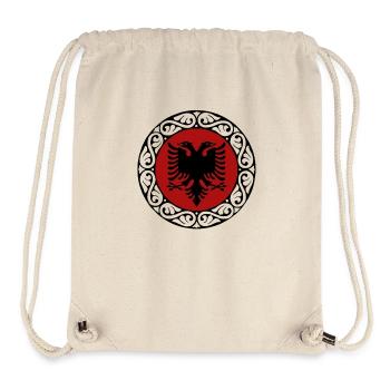 Albanien Flagge "Albanischer Adler" - Stanley/Stella recycelter Gym Bag - Naturweiß - Vorne