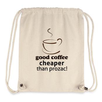 Guter Kaffee billiger als prozac - Stanley/Stella recycelter Gym Bag - Naturweiß - Vorne