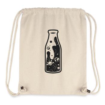 Milky Way in the milk bottle - Design - Stanley/Stella Recycled Gym Bag - natural - Front