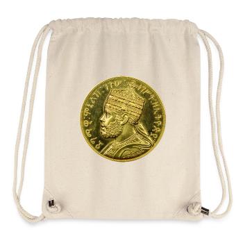 Emperor Menelik II Ethiopia Reggae Rasta T-Shirt - Stanley/Stella Recycled Gym Bag - natural - Front