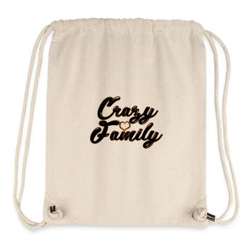 Crazy family - Stanley/Stella Recycled Gym Bag - natural - Front