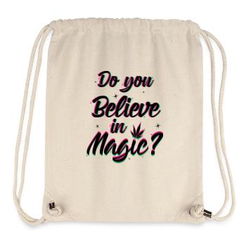 Do you believe in magic - Cannabis Hanfblatt - Stanley/Stella recycelter Gym Bag - Naturweiß - Vorne